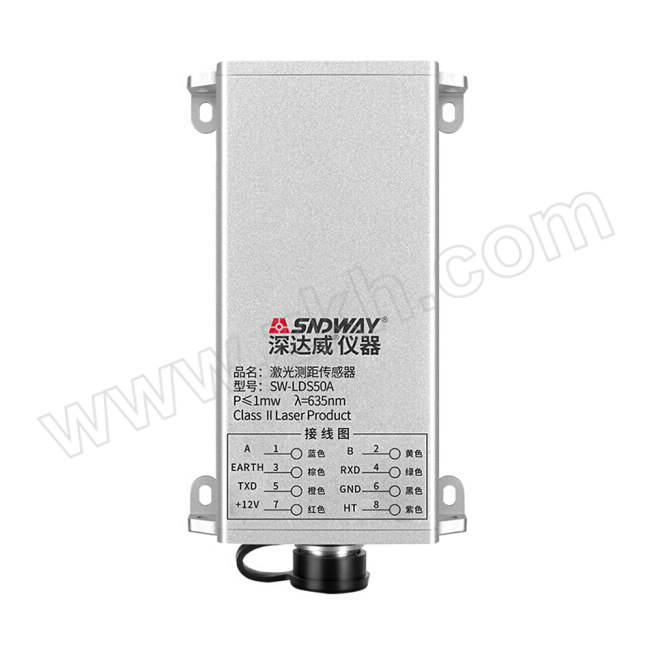SNDWAY/深达威 高清度激光测距传感器 SW-LDS50A 铝合金外壳 1台