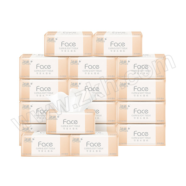 C&S/洁柔 Face软抽纸面巾 PR073-18E 195×133mm 3层 M码 1箱