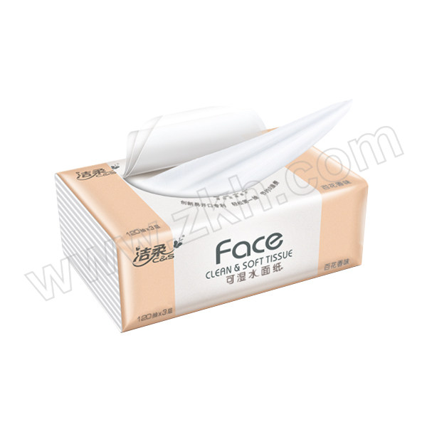 C&S/洁柔 Face软抽纸面巾 PR073-18E 195×133mm 3层 M码 1箱