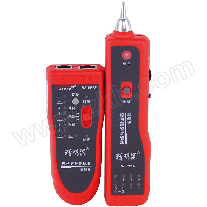 NOYAFA/精明鼠 多用途线缆寻线器 NF-801R 红色 1套