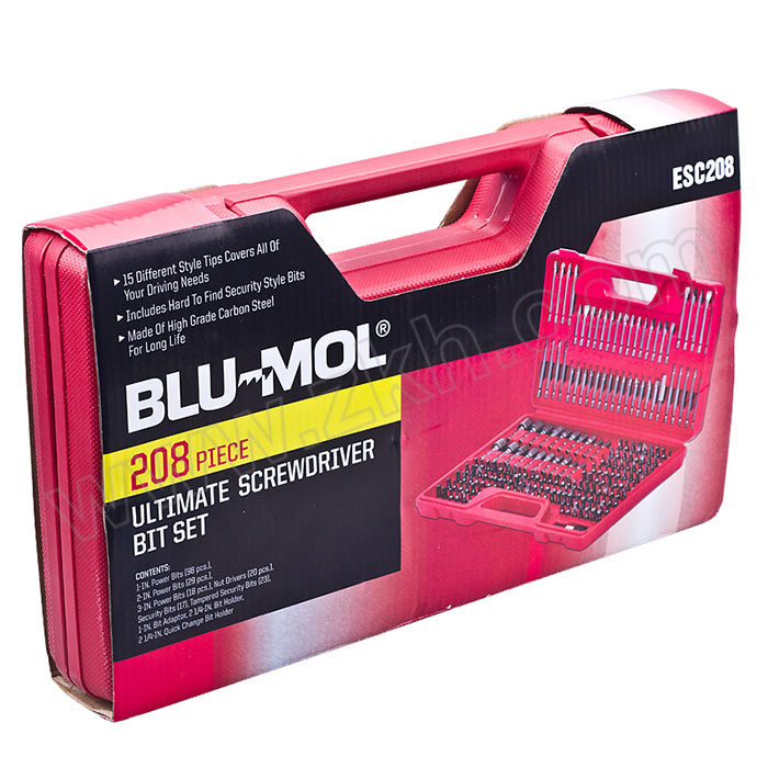 BLU-MOL/博锋 多功能异型螺丝批头套装 ESC-208 208件 1套