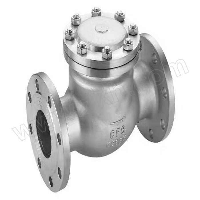 BIAOGUANG/标光 不锈钢旋启式法兰止回阀 H44W-16P-DN300 PN16 法兰连接接口 304不锈钢阀体 1台