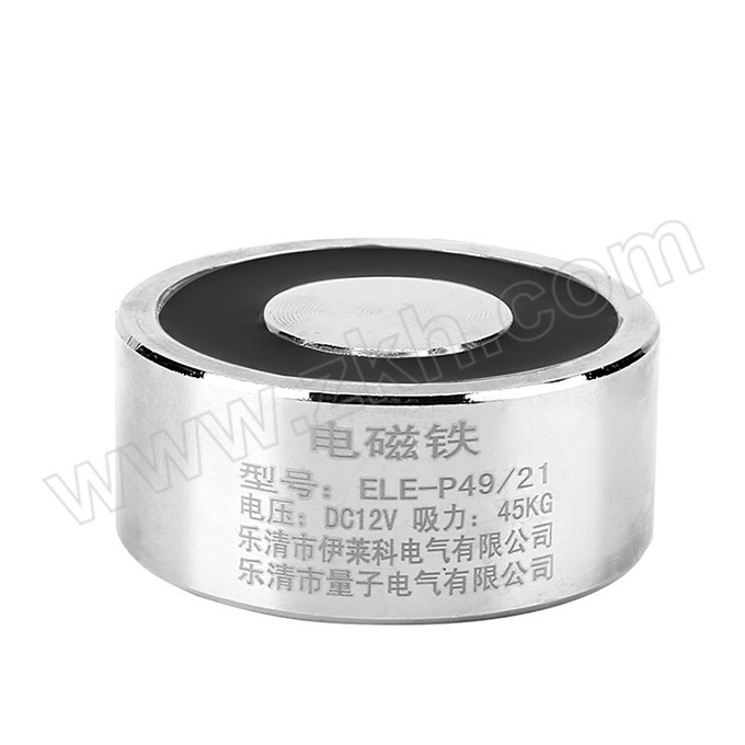 ELECALL/伊莱科 直流吸盘式电磁铁 ELE-P49/21 12V 1个