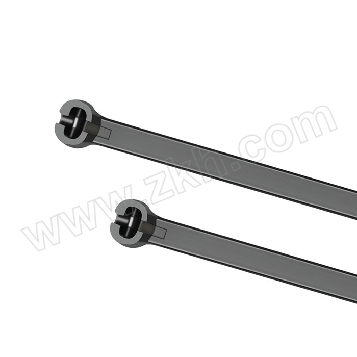 JKR/捷凯锐 不锈钢嵌片锁紧式黑色尼龙扎带 JKR-QP3.6L368 3.6×368mm 100条 1包