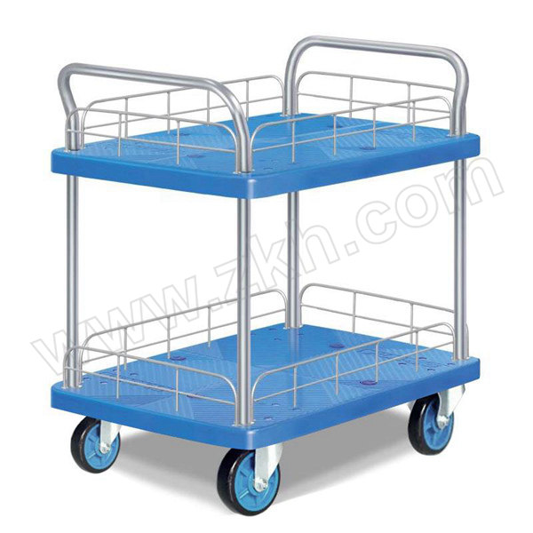 ZGMUTE/正盖 中静音双层双扶手护栏手推车 PLA200P-T2-HL2-D 825×500mm 额定载重200kg 双扶手 1辆