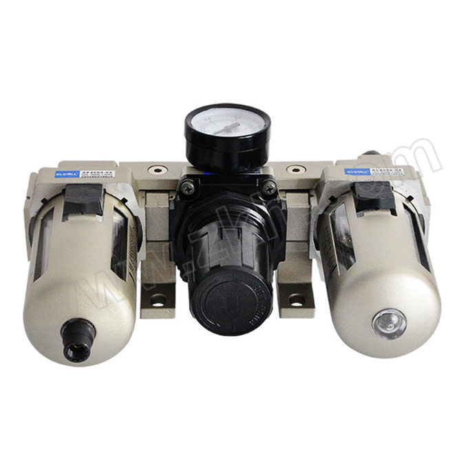 ELECALL/伊莱科 气动三联件 AC4000-04 过滤精度5μm 接口4分 附压力表 排水型 1个