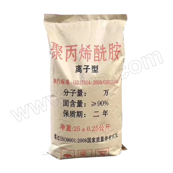 XINQI/新奇 聚丙烯酰胺 ZKH-TY-635C 固含量≥90% 离子度50% CAS号9003-05-8 25kg 1袋