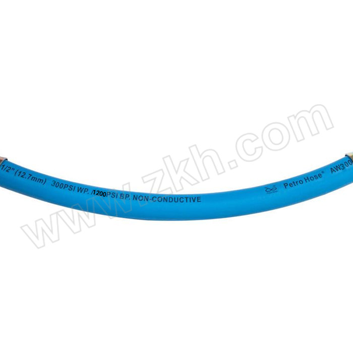 PETROHOSE/帕卓 AirWater300水气橡胶管 AA01-08BU-PH-AW300NC 内径1/2" 壁厚4.65mm 长50m 蓝色 0~2.07MPa 1卷