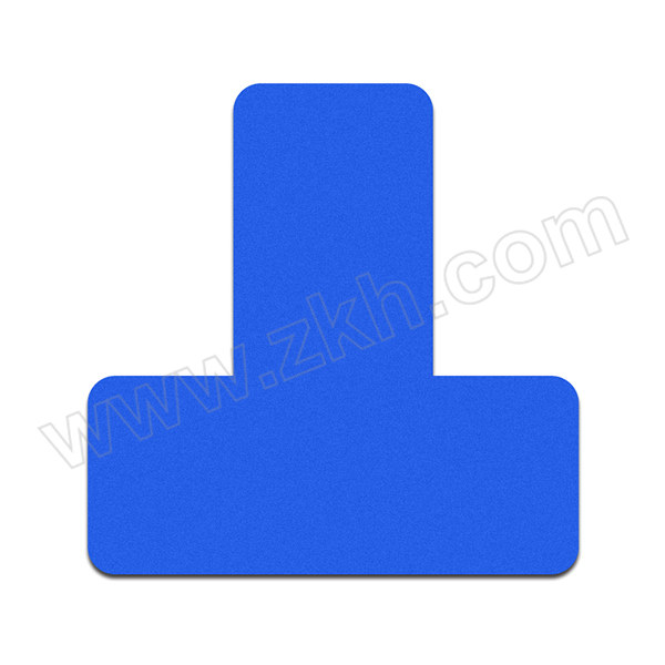 SAFEWARE/安赛瑞 桌面5S管理定位贴(T型) 28074 磨砂PVC 30×30×10mm 蓝色 100个 1包
