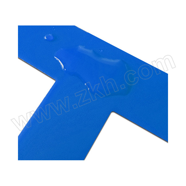 SAFEWARE/安赛瑞 桌面5S管理定位贴(T型) 28074 磨砂PVC 30×30×10mm 蓝色 100个 1包