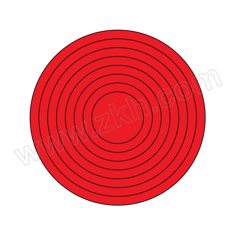 HYSTIC/海斯迪克 HK-830系列压力表标识贴 红色 不干胶 φ10cm 整圆 1张