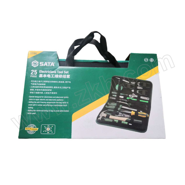 SATA/世达 基本电工维修组套 SATA-03780(升级款) 25件 1套