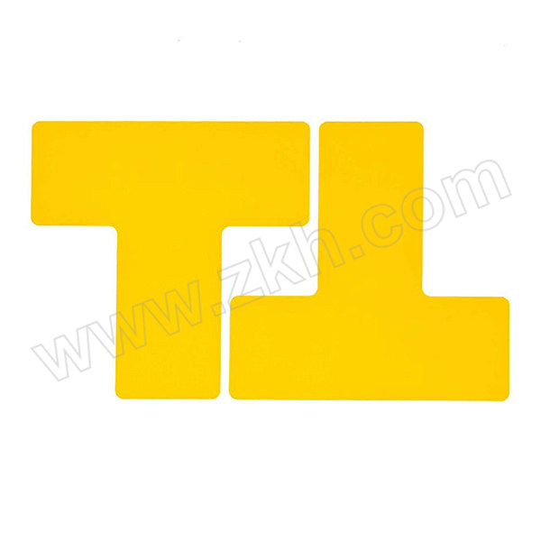 BLIVE 划线区域定位地贴(T型) BL-T-50-125-YL 黄色 50×125mm 10片 1包