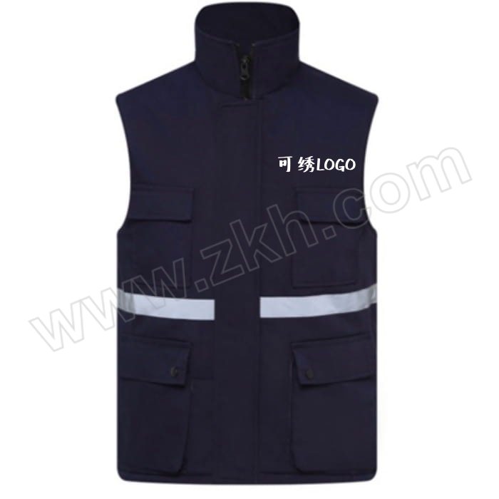 JINYI/金翼 防静电棉马甲 MMJ-2XL 2XL 蓝色 1件