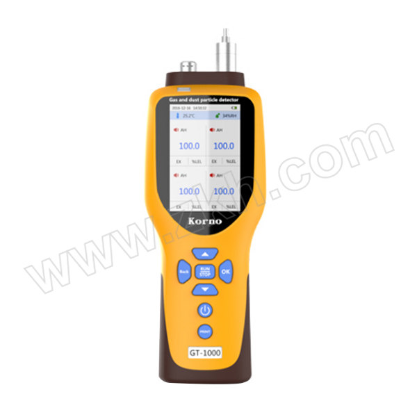KORNO/科尔诺 复合气体检测仪 GT-1000-X3 NO2/0~1PPM SO2/0~1PPM H2S/0~1PPM 1个