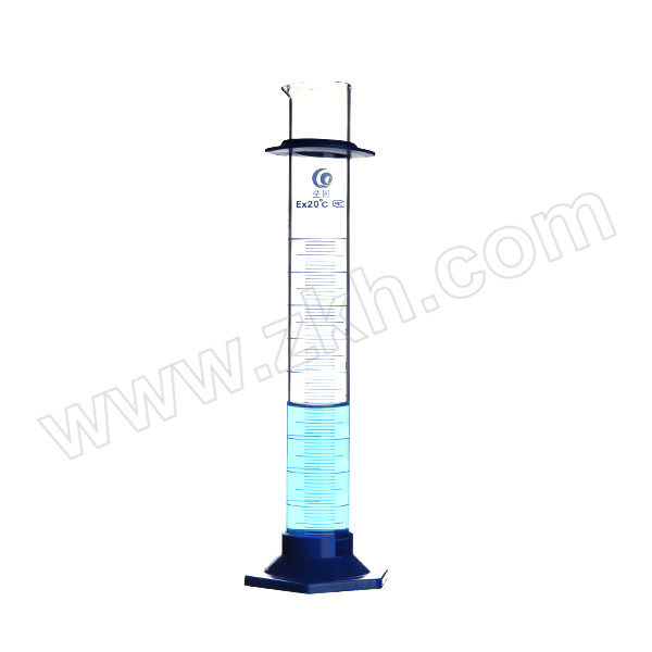 LEIGU/垒固 LG玻璃量筒(塑料六角底) B-009827-2 量出式 500mL 分度值5mL 2个 1盒