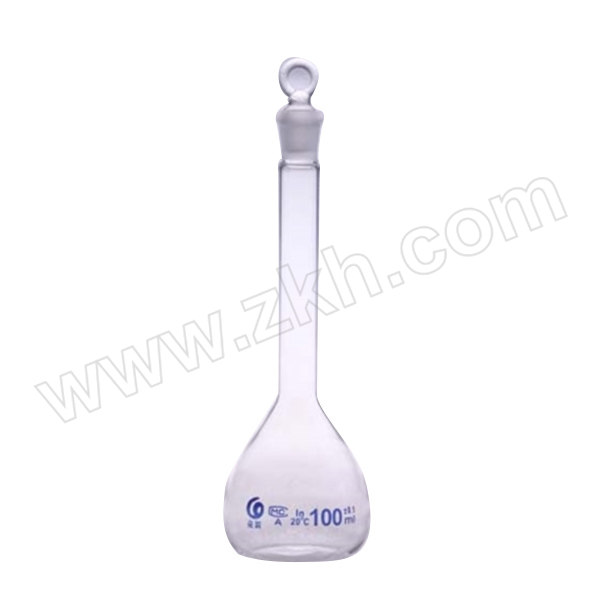 LEIGU/垒固 单标线容量瓶 B-010108-20 100mL 无色玻璃 具塞 A级 20个 1盒