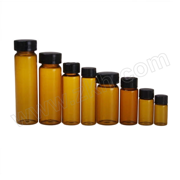 LEIGU/垒固 棕色玻璃样品瓶 B-012303-100 φ22×52mm 10mL×100只 1盒