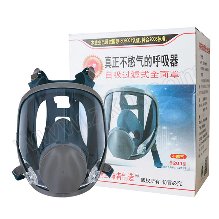 YIHU/一护 呼吸防护面具 9201 均码 可搭配6000系列滤毒盒及9N11滤棉 1个