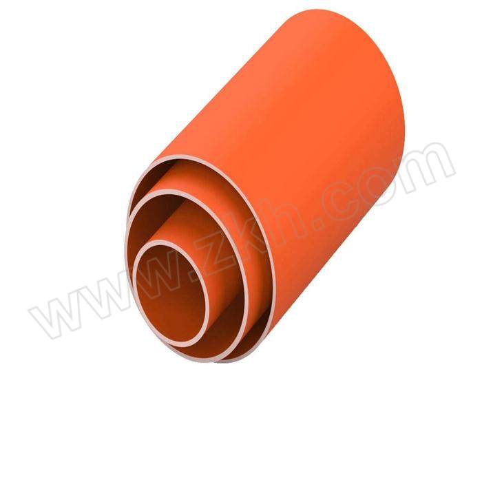 CHAOYUE/超越 地埋式CPVC电力保护套管 CY-PVC-可定制 外径90(3)mm×1m 橘黄色 防腐抗压 1米