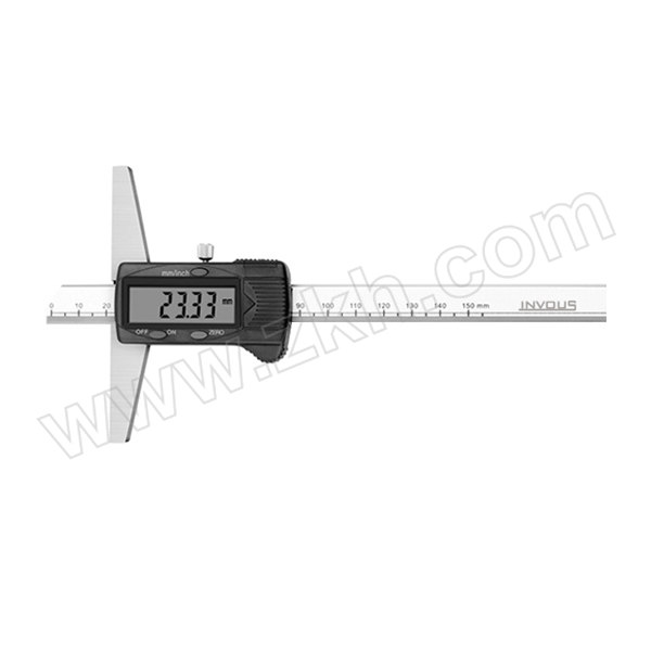 INVOUS 数显深度尺 IS788-88407 测距范围0~200mm 分辨率0.01mm/0.0005" 不代为第三方检测 1把