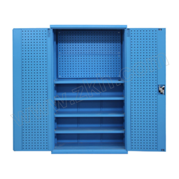 KK 工具柜 1000×500×1800 蓝色 门内含方孔板 柜内上部配方孔板 内含4块隔板 100kg 1个
