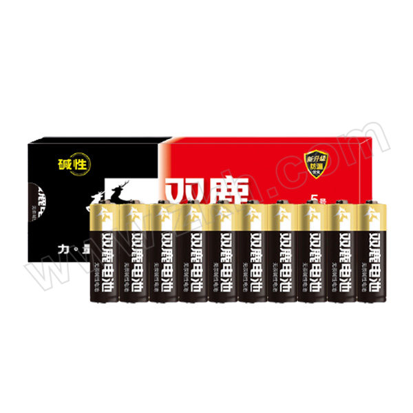 PAIRDEER/双鹿 碱性电池 LR6 10S 5号 10粒装 1盒