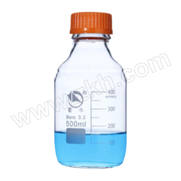 SHUNIU/蜀牛 3.3高硼硅丝口试剂瓶 500mL 透明 1个