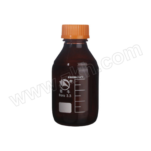 SHUNIU/蜀牛 3.3高硼硅丝口试剂瓶(棕色) 3L 1个