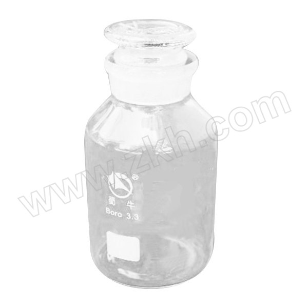 SHUNIU/蜀牛 高硼硅广口试剂瓶 500mL 透明 50/25 1个
