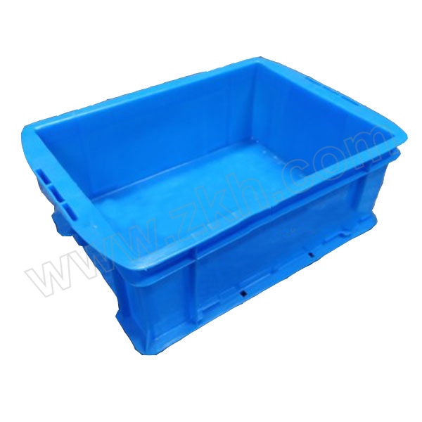 WENZHONG/文忠 塑料周转箱 470-168 外尺寸500×320×180mm 内尺寸470×290×168mm 蓝色 1个