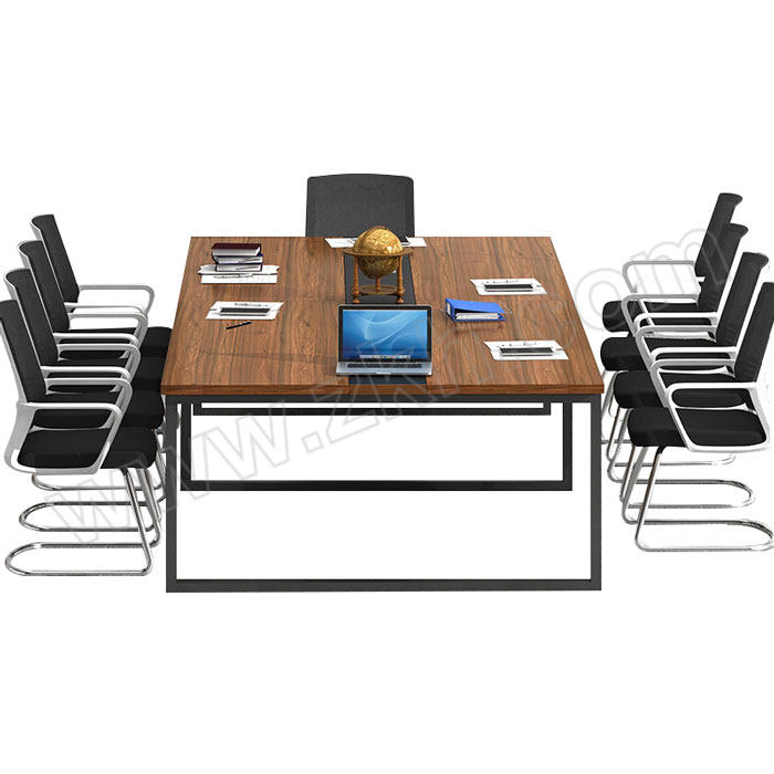 JOYH/震海 会议桌含椅子10张 高750mm 尺寸3500×1400×750mm 不可折叠 1张
