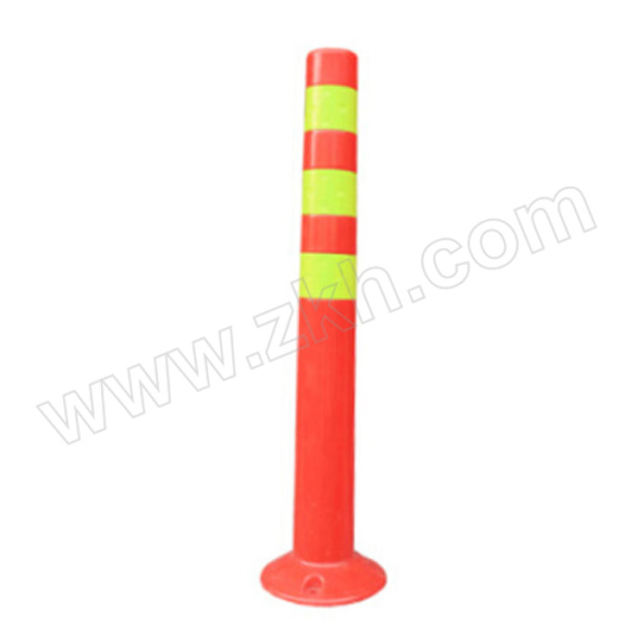 JUYUAN/聚远 弹力道路安全防护栏 PU警示柱 70cm 红黄色 1根