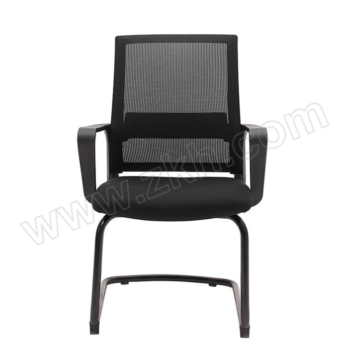 JOYH/震海 培训椅 黑色 散件发货 外形尺寸530×450×950mm 固定式弓形脚架 有扶手 网布+海绵 不可折叠 1张
