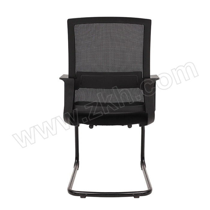 JOYH/震海 培训椅 黑色 散件发货 外形尺寸530×450×950mm 固定式弓形脚架 有扶手 网布+海绵 不可折叠 1张
