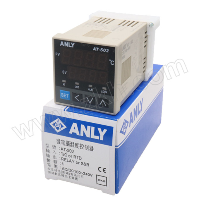ANLY/安良 AT02系列温度控制器 AT-502 电源电压DC100~240V 报警点数2 1台