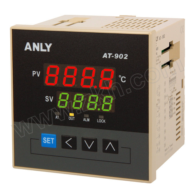 ANLY/安良 AT02系列温度控制继电器 AT-902 电源电压DC100~240V 报警点数2 1台