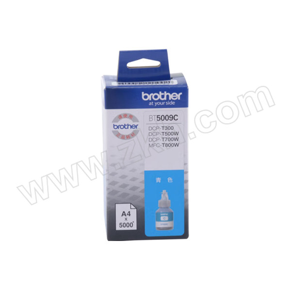 BROTHER/兄弟 墨水 BT5009C 青色 适用兄弟打印机DCP-T500W / DCP-T300 1瓶