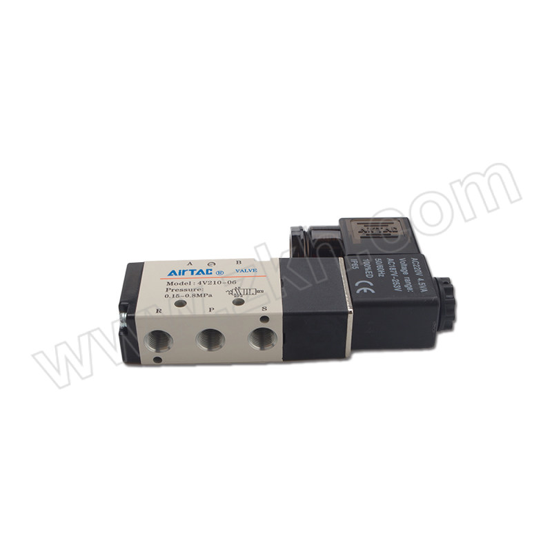 AIRTAC/亚德客 4V210系列电磁阀 4V210-08-E 两位五通 DIN插座式 接口1/4" AC24V 1个