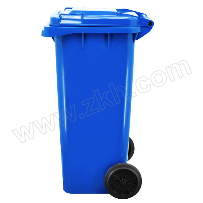 LAUTEE/兰诗 圆标大号环卫垃圾桶 LJT2207 46×54×95cm 120L 蓝色 1个