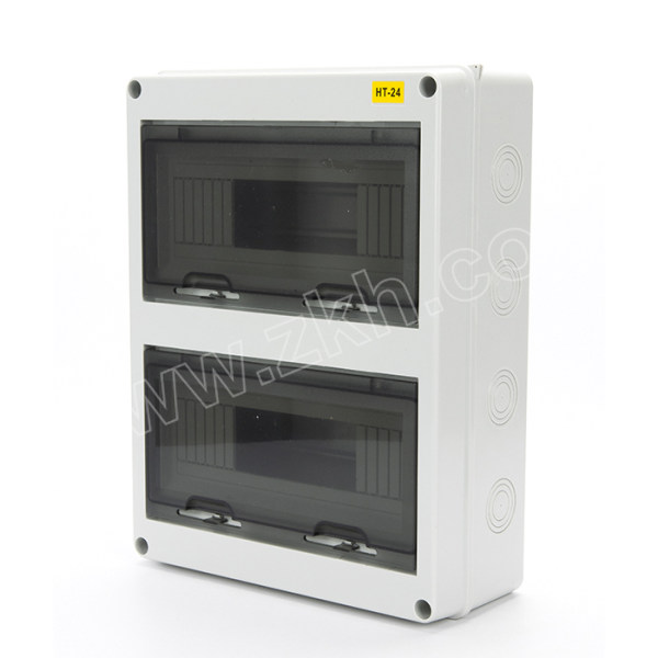 sindr 户外防水透明盖明装塑料配电箱 ht-24 24回路 1只