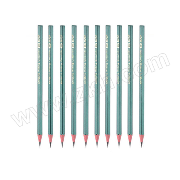M&G/晨光 铅笔六角木杆 AWP35715  2B 绿色 10支 1盒
