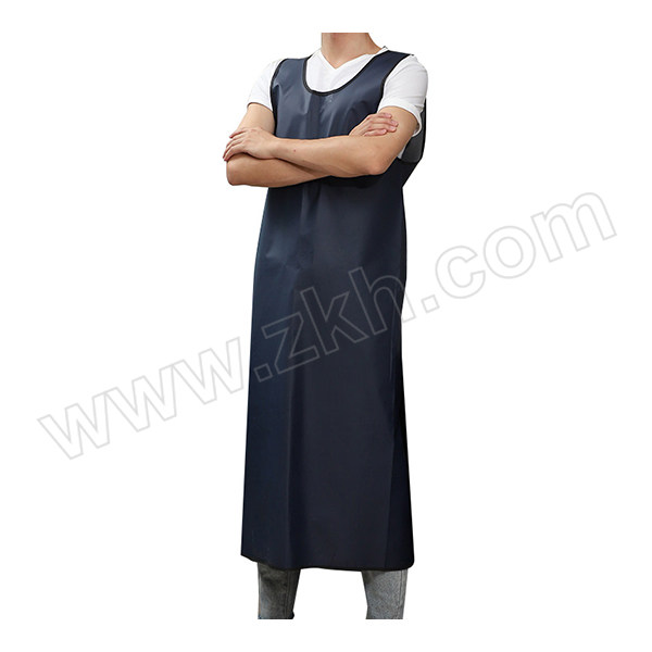 XYFH/轩延防护 背心式长款防水围裙 WQ211 均码 深蓝色约130±5cm 1条