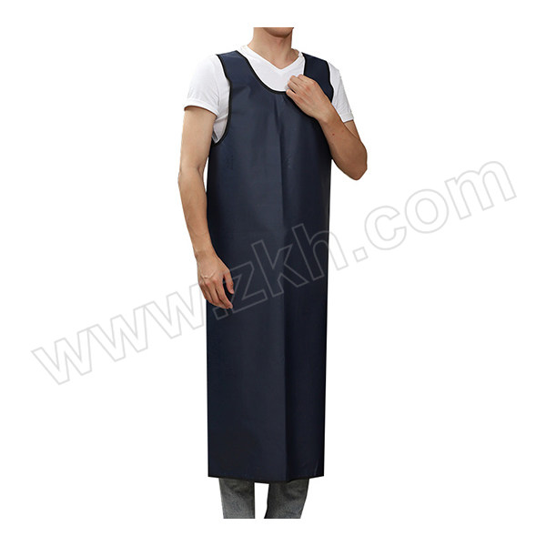 XYFH/轩延防护 背心式长款防水围裙 WQ211 均码 深蓝色约130cm 1条
