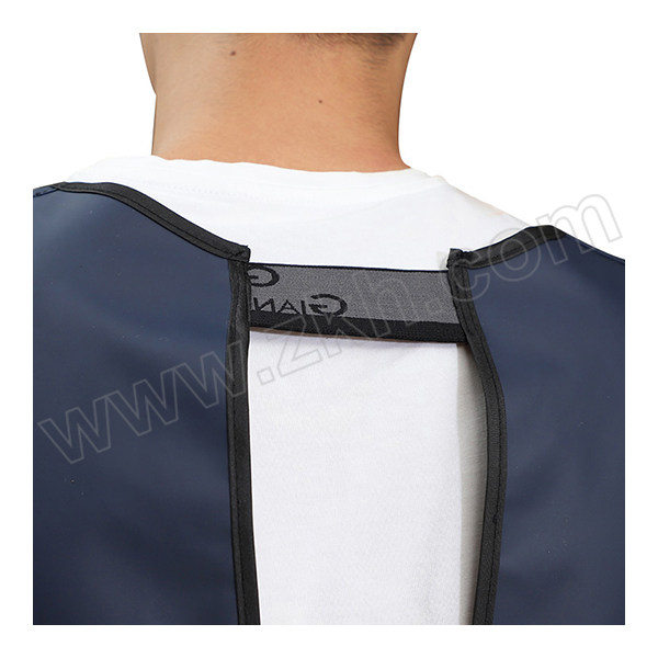 XYFH/轩延防护 背心式长款防水围裙 WQ211 均码 深蓝色约130±5cm 1条