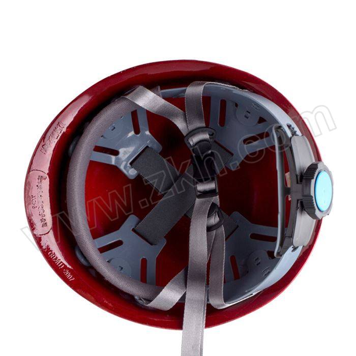XINGONG/星工 工地施工玻璃钢盔式安全帽按键款 XG-3 酒红色 8点式帽衬 涤纶吸汗带 斜插下颌带 1顶