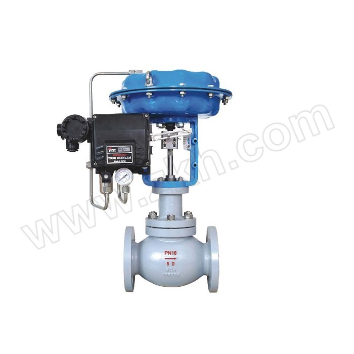FLYFLOW/福莱福流 带防爆带反馈ZXP气动薄膜单座调节阀 125ZXPO40BQ12SEXER DN125 法兰连接接口 WCB铸钢阀体 公称压力40bar 1个
