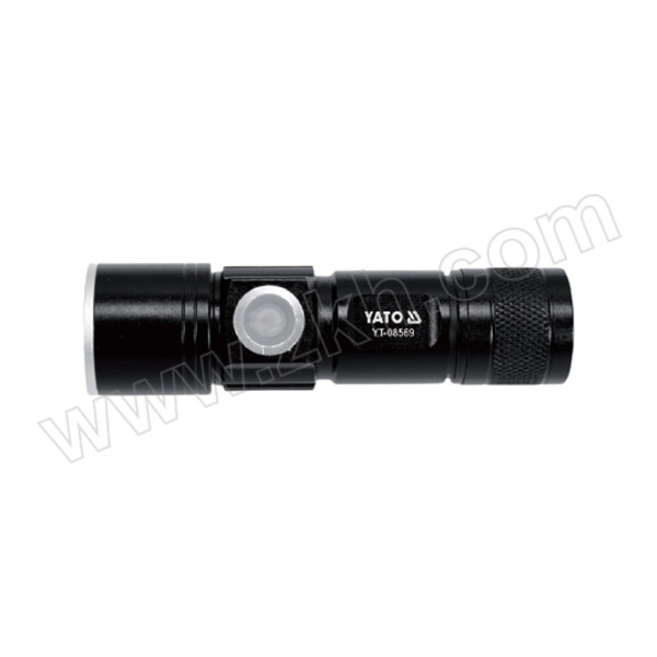 YATO/易尔拓 工业级多功能强光可调焦USB充电手电筒 YT-08569 1个