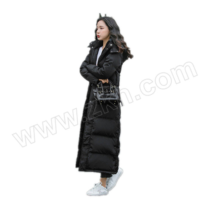 SHENGGU/笙谷 20款女士加长羽绒服 SG-XG101 M 黑色 1件