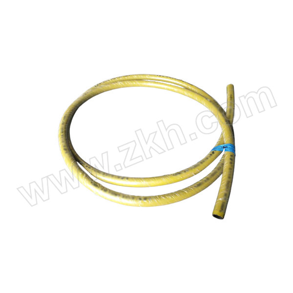 DONGJIN/东劲 一层钢编黄色氮气胶管 Φ25×Φ34.5 20米   带不锈钢外螺纹接头 100℃ 2MPa NBR材质 瞬间最高120℃ 1根